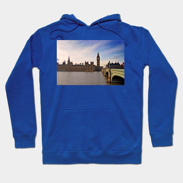 Big Ben Queen Elizabeth Tower Westminster Bridge Hoodie by AndyEvansPhotos